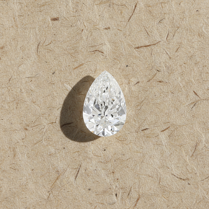 3.02 Carat Pear Cut Lab Grown Diamond VS1 D Color IGI Certified
