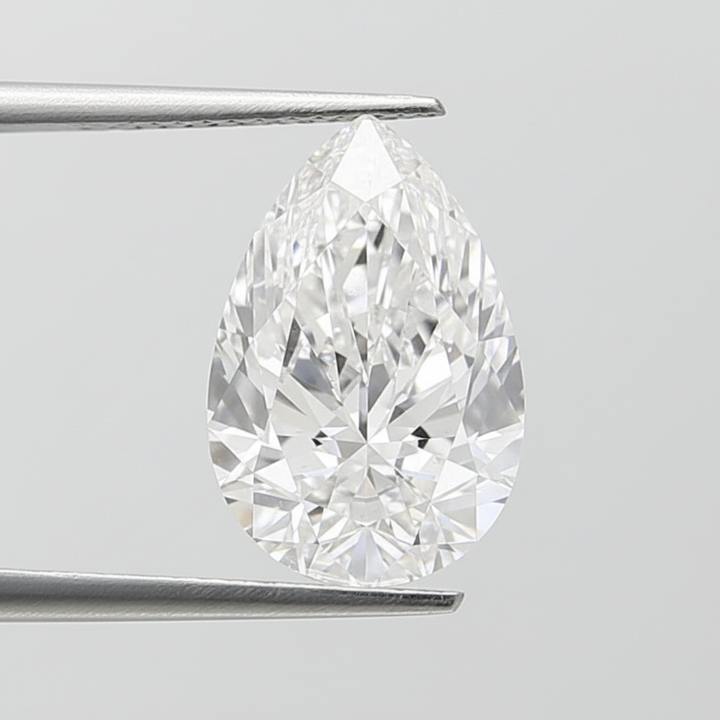 3.02 Carat D VS1 Pear Shape CVD Lab Grown Diamond IGI Certified
