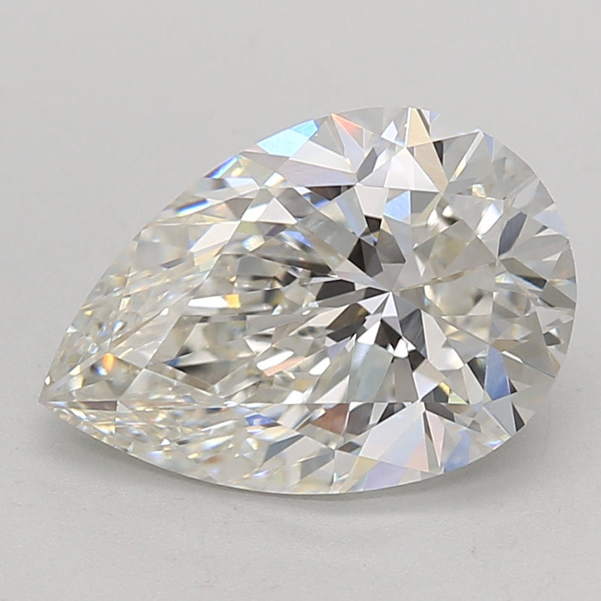3.02 Carat Pear Lab Grown Diamond VS1 H