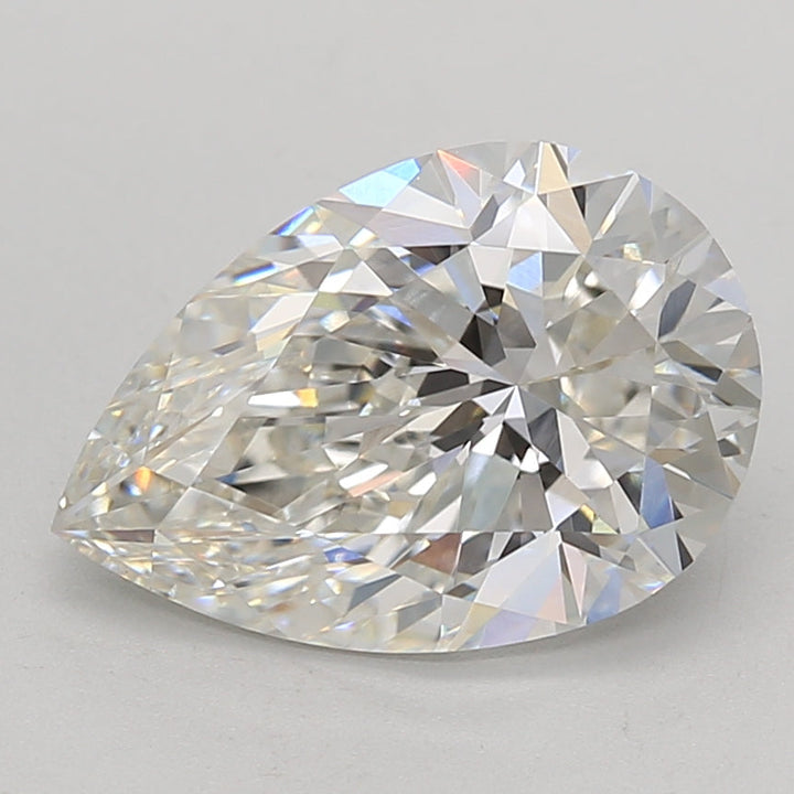 3.02 Carat Pear Lab Grown Diamond VS1 H