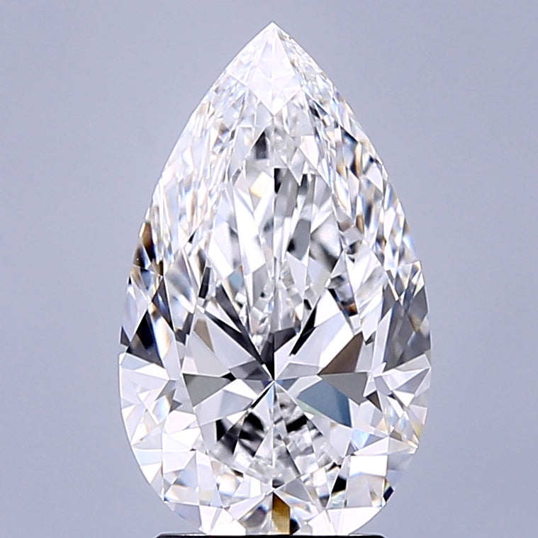 3.02 Carat Pear Lab Grown Diamond VVS1 D