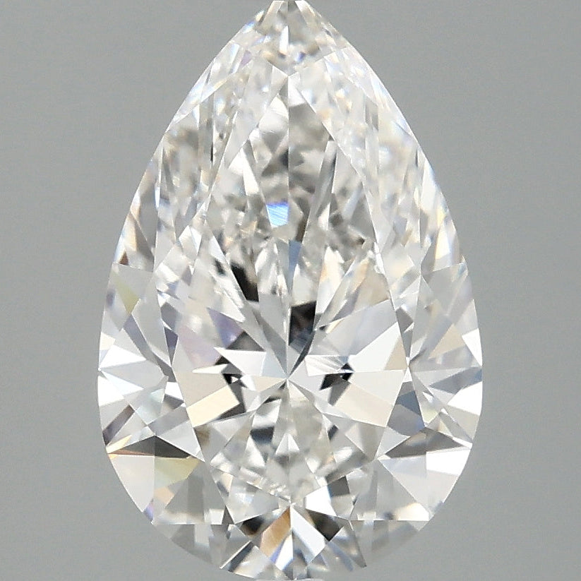 3.02 Carat Pear Lab Grown Diamond VVS1 F