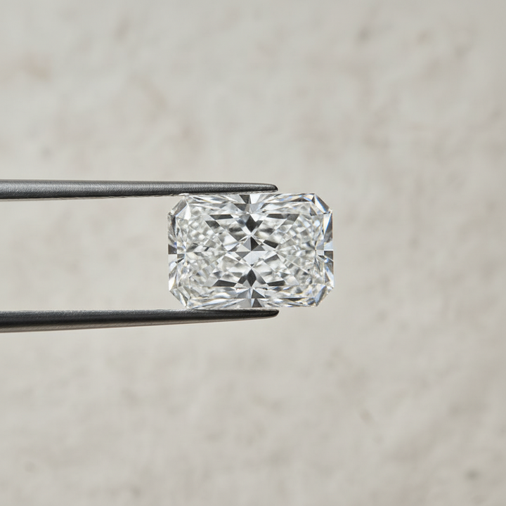 3.02 Carat Radiant Lab Grown Diamond, VS2/E