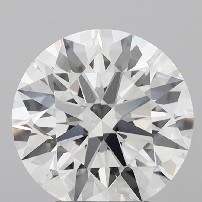 3,02 karaat ronde geslepen diamant VVS F