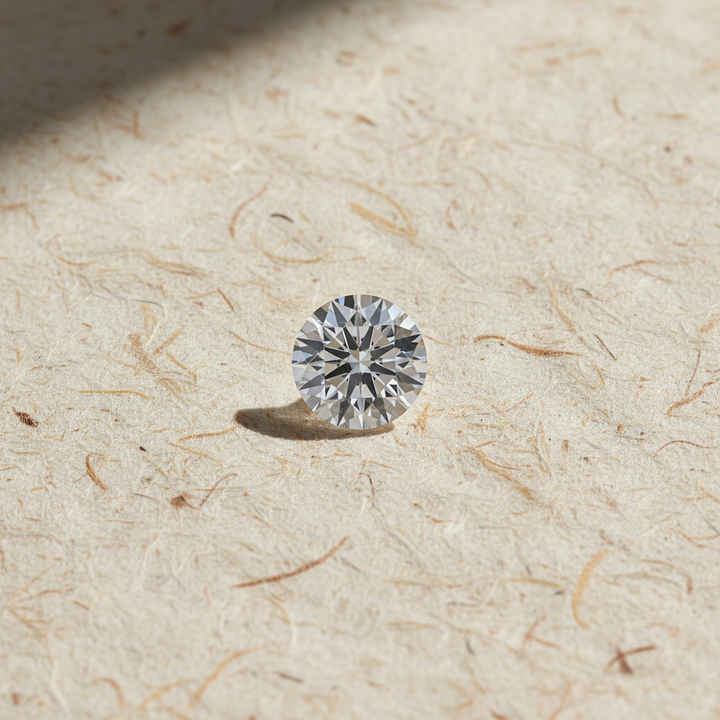 3.02 Carat Round F VVS1 Lab Grown Diamond Ideal Cut IGI Certified