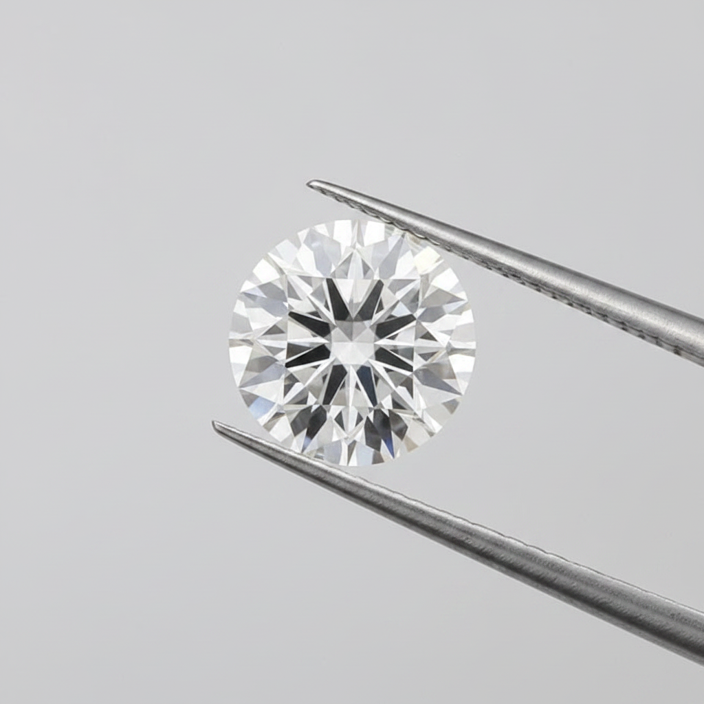 IGI Certified 3.02 Ct F Color VVS1 Round CVD Diamond with 9.27mm Diameter