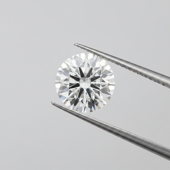 IGI Certified 3.02 Ct F Color VVS1 Round CVD Diamond with 9.27mm Diameter