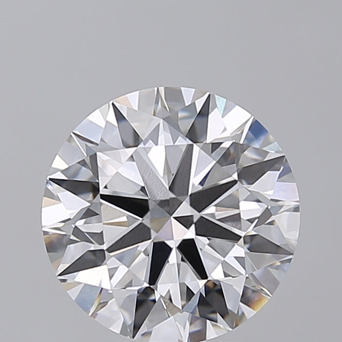 3.02 Carat Round Lab Grown Diamond, VVS2/F