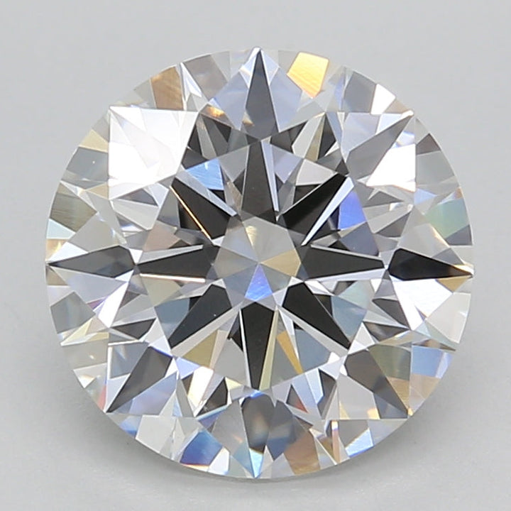3.02 Carat Round Lab Grown Diamond, VVS2/F