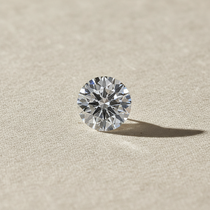 3.02 Carat Round F VVS2 CVD Lab Grown Diamond Ideal Cut IGI Certified