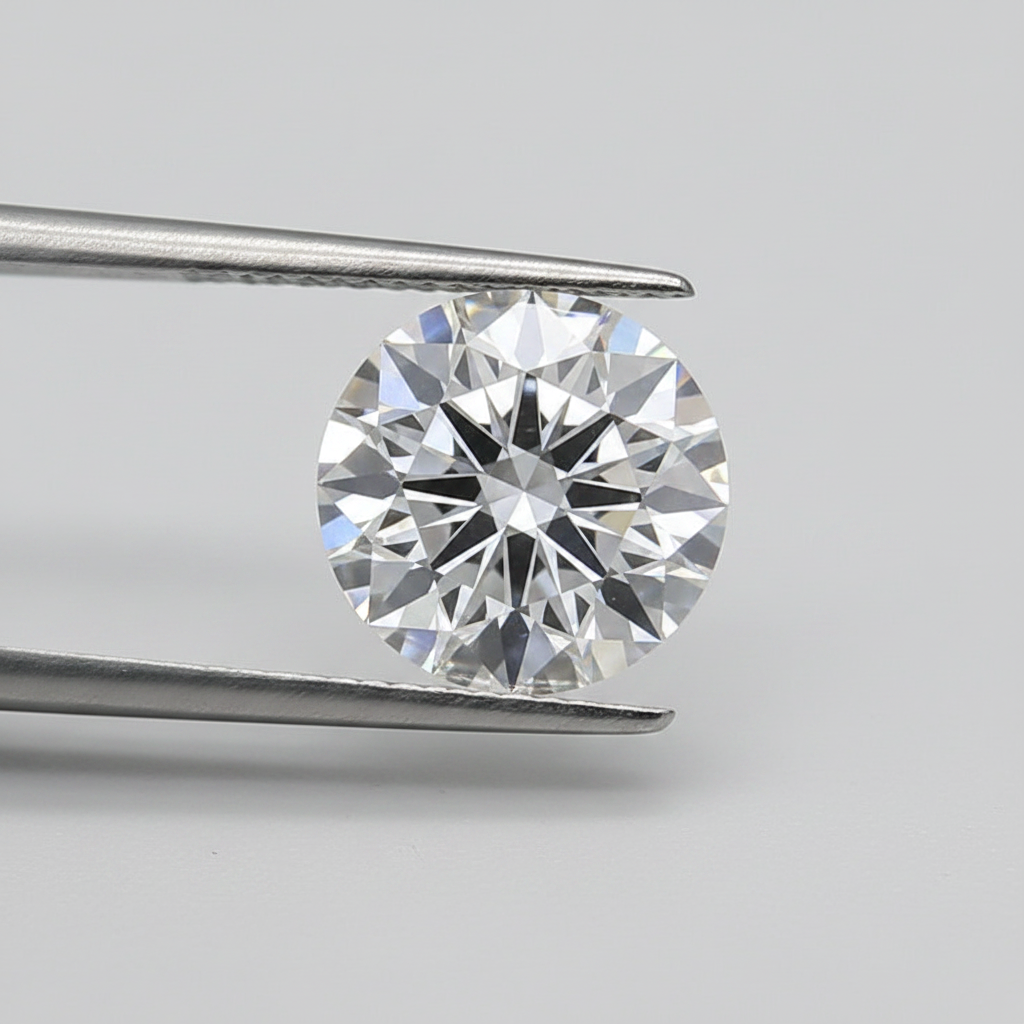 IGI Certified 3.02 Ct F Color VVS2 Round CVD Lab Grown Diamond