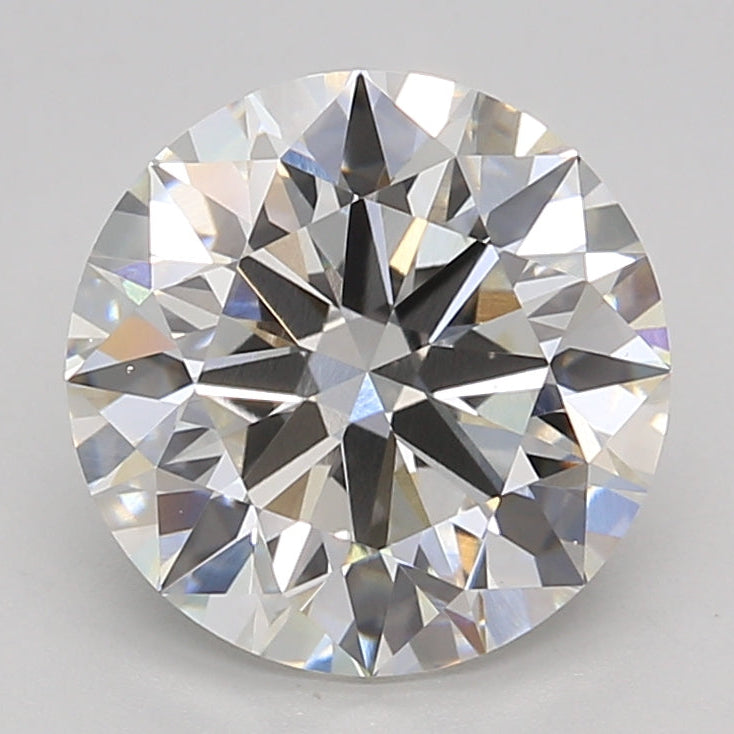 Diamante redondo cultivado en laboratorio de 3,02 quilates VVS2 G