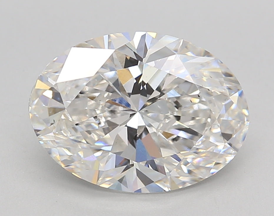 3.03 CT Oval Cut Lab-Grown Diamond, F Color, VS2 Clarity, IGI Certified