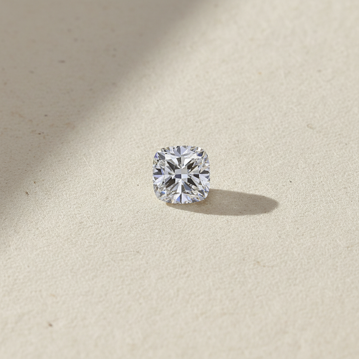 Diamant cultivé en laboratoire taille coussin de 3,03 carats, VS1/D