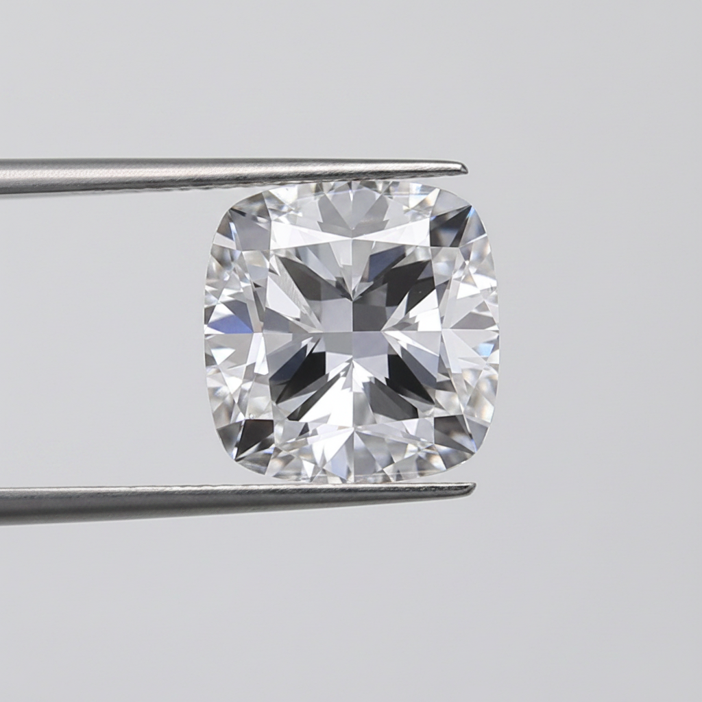 Diamant cultivé en laboratoire taille coussin de 3,03 carats, VS1/D