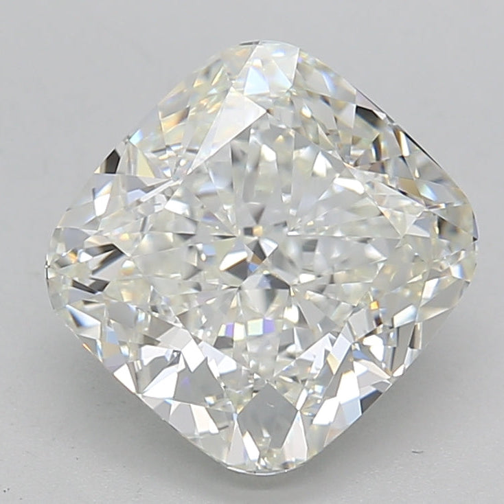 3.03 Carat Cushion Cut Lab Grown Diamond VS1 H