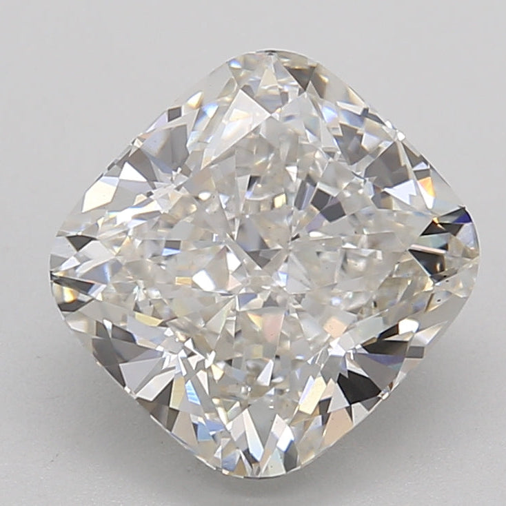 3.03 Carat Cushion Cut Lab Grown Diamond VS2 H