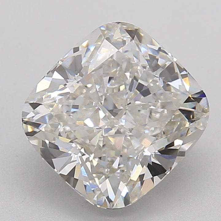 3.03 Carat Cushion Cut Lab Grown Diamond VS2 H