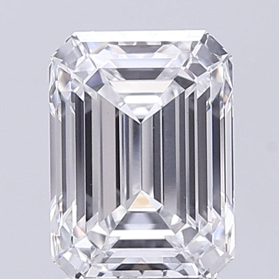 Diamant cultivé en laboratoire taille émeraude de 3,03 carats VVS2 E