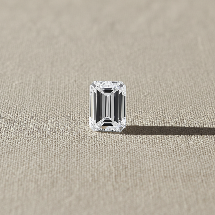 3.03 Carat Emerald Lab Grown Diamond, VS2/D