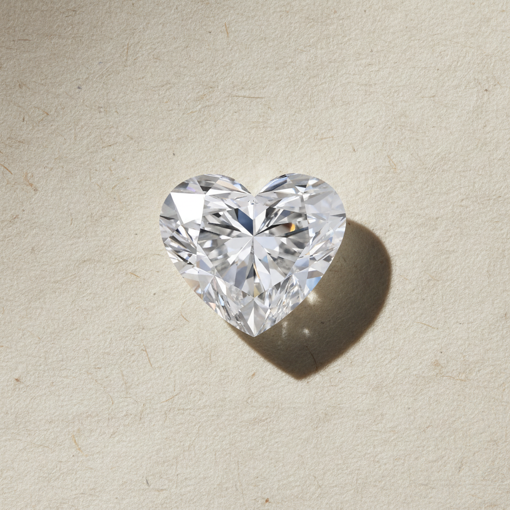 3.03 Carat Heart Cut Lab Grown Diamond VVS1 F Color IGI Certified
