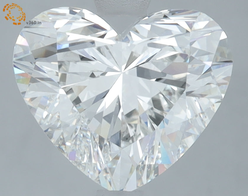 3.03 Carat Heart Lab Grown Diamond VVS2 F