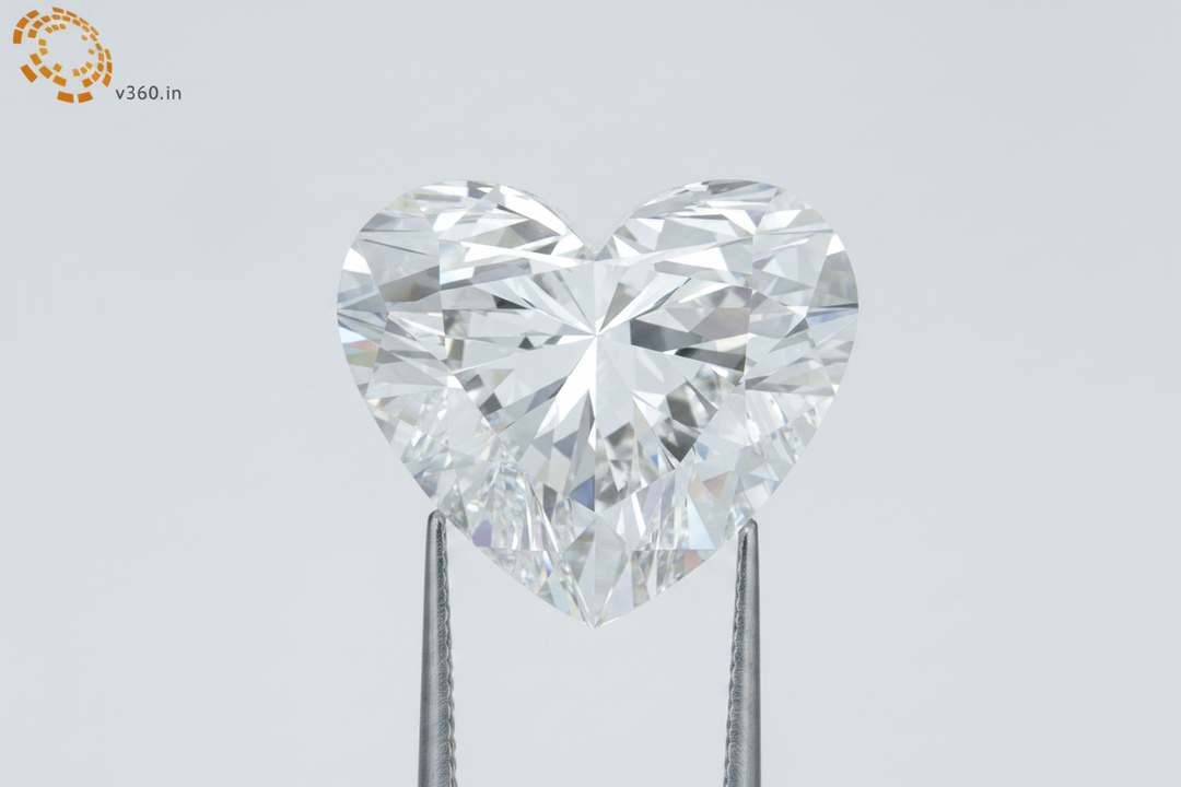 3.03 Carat F Color VVS2 Heart Shape CVD Lab Grown Diamond IGI Certified
