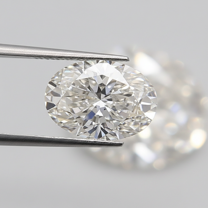 3,03 karaat ovaal geslepen laboratoriumdiamant, VS1/G