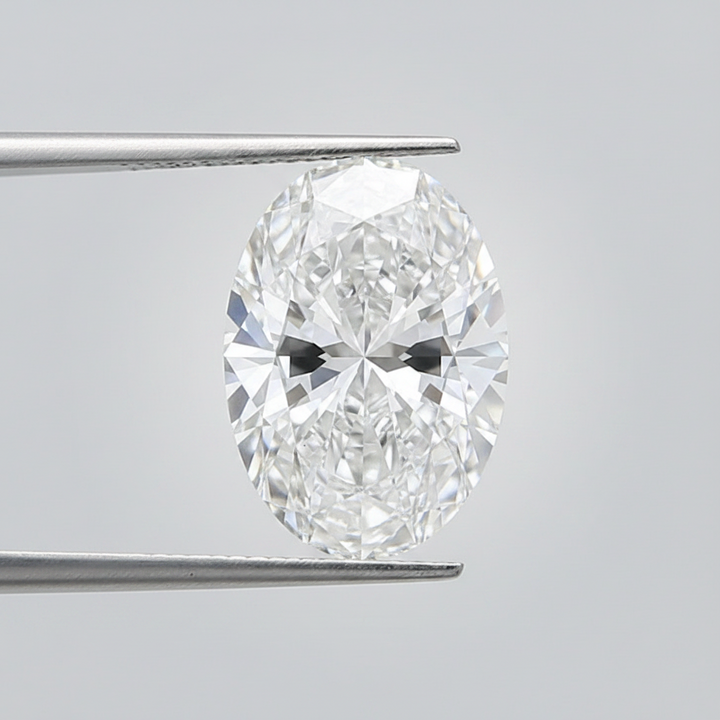 3,03 karaat ovaal geslepen laboratoriumdiamant, VVS2/D