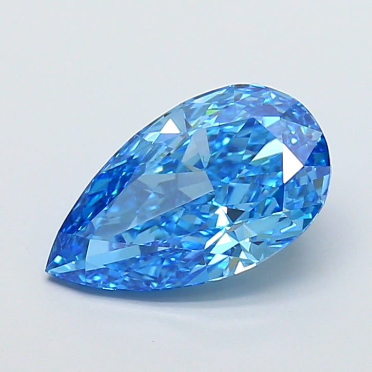 Diamant cultivé en laboratoire VS1 Fancy Vivid Blue de 3,03 carats