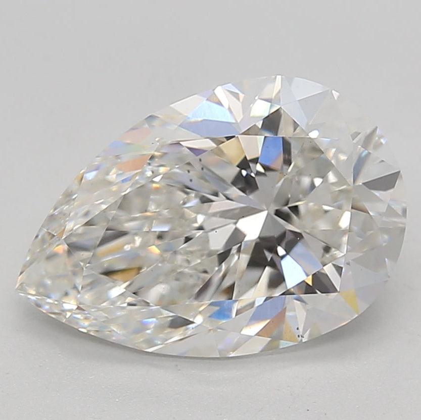 3.03 Carat Pear Cut Lab Grown Diamond VS2 G