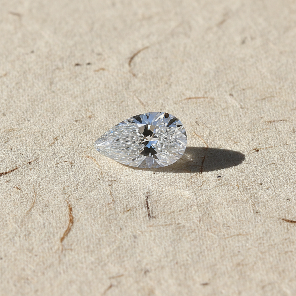 3.03 Carat Pear Cut Lab Grown Diamond VS1 D Color IGI Certified
