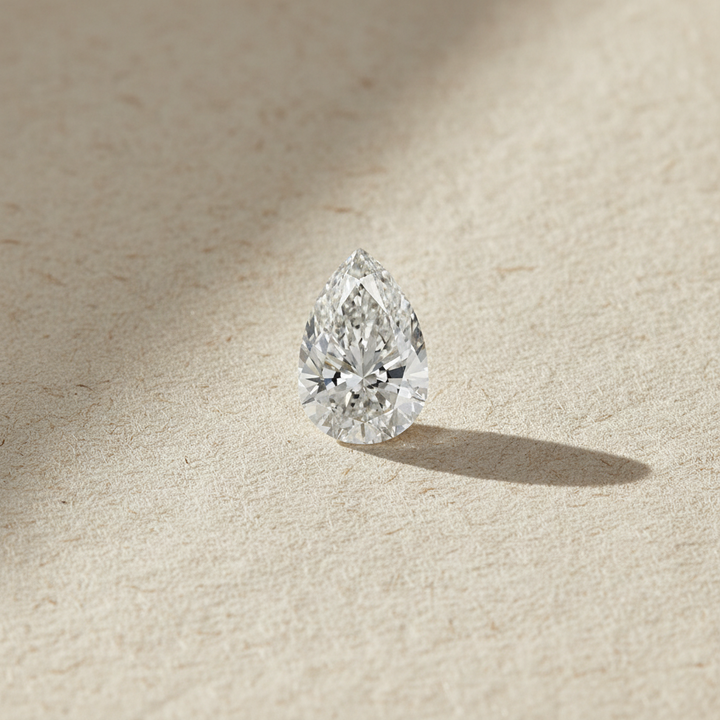 3.03 Carat Pear Cut Lab Grown Diamond VS1 F Color IGI Certified
