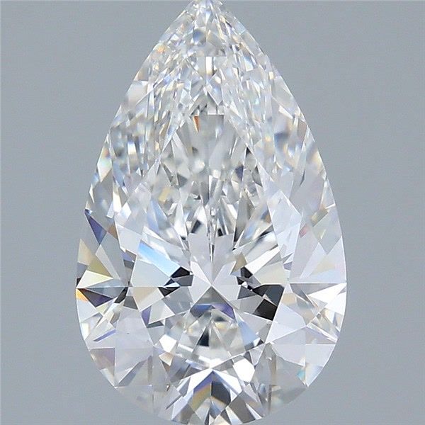 3.03 Carat Pear Lab Grown Diamond VVS2 E