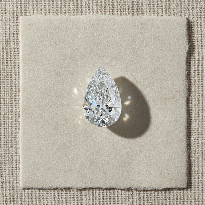 3.03 Carat Pear Cut Lab Grown Diamond VVS2 E Color IGI Certified
