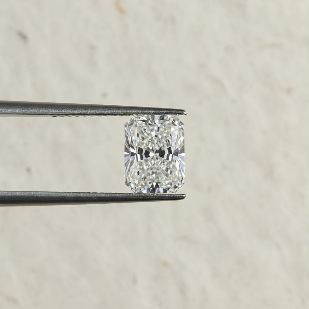 3,03 karaat stralend geslepen laboratoriumdiamant, VVS2/E
