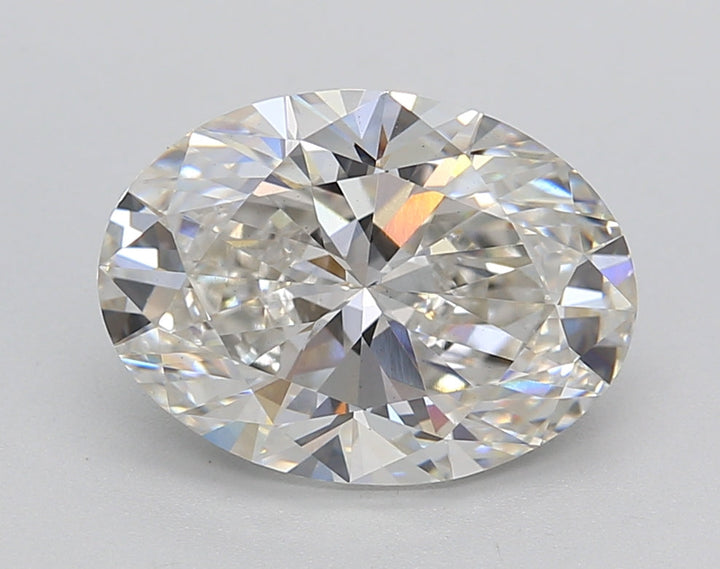 3.04 CT Oval Cut Lab-Grown Diamond, IGI Certified, H Color, VS1 Clarity