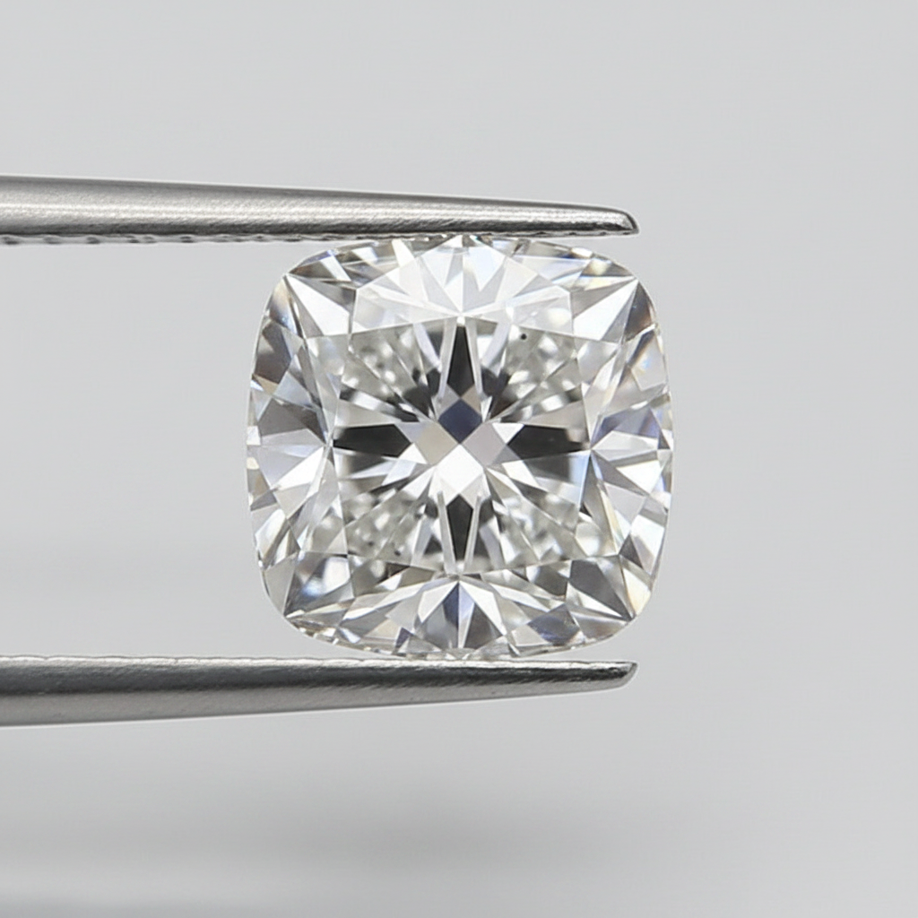 3.04 Carat Cushion Cut Lab Grown Diamond, VS2/F