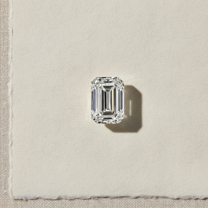 3.04 Carat Emerald Cut Lab Grown Diamond, VVS2/F