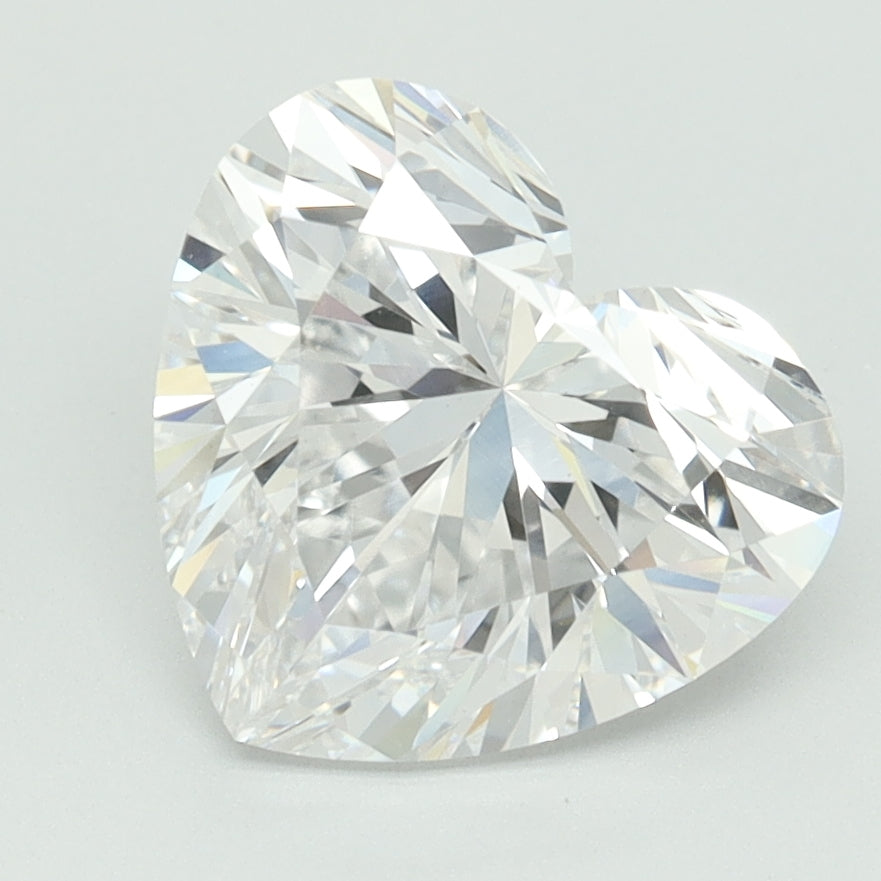 3.04 Carat Heart Cut Lab Grown Diamond VVS2D