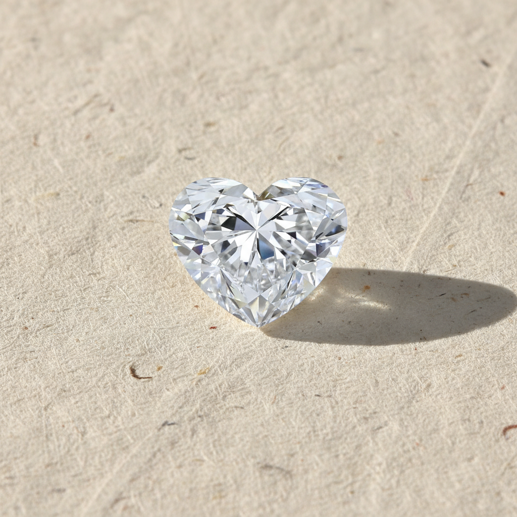 3.04 Carat Heart Cut Lab Grown Diamond VVS1 D Color IGI Certified
