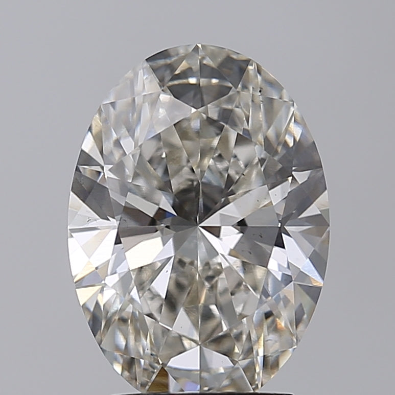 3,04 Karat ovaler, im Labor geschliffener Diamant VS1 H
