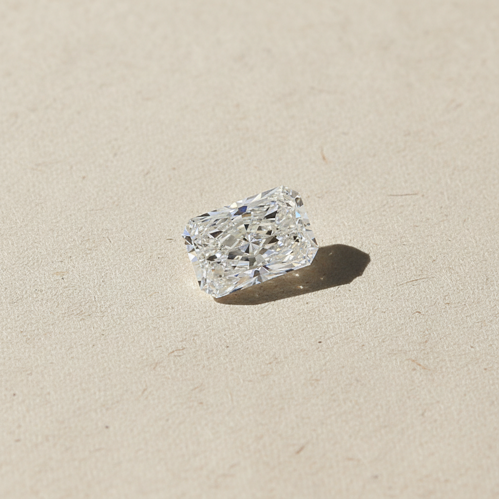 3.04 Carat Radiant Cut Lab Grown Diamond, VVS1/F