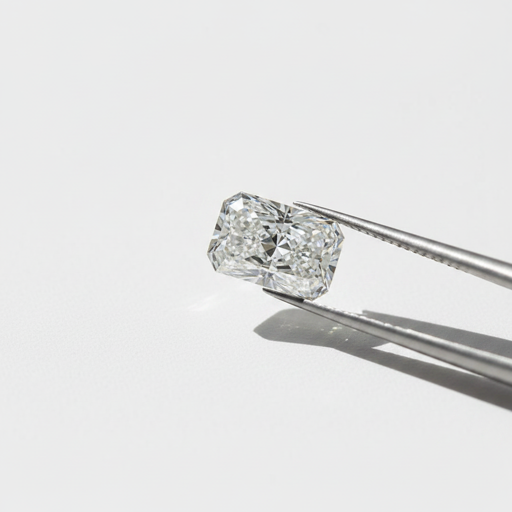 3.04 Carat Radiant Lab Grown Diamond, VS2/E