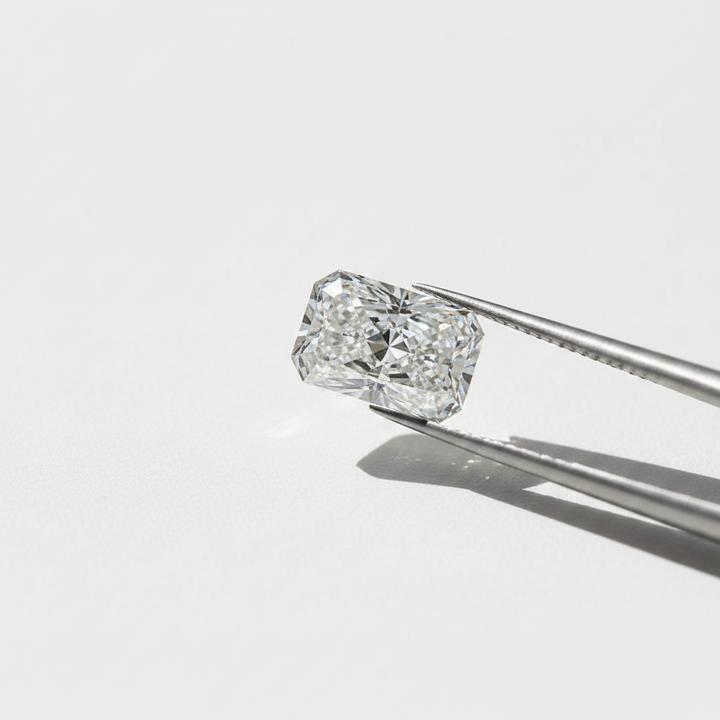 3.04 Carat Radiant Lab Grown Diamond, VS2/E