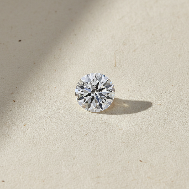 3.04 Carat Round D VVS1 Lab Grown Diamond Ideal Cut IGI Certified