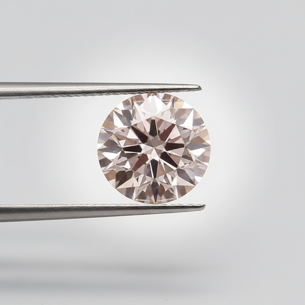 IGI Certified 3.04 Ct Fancy Intense Pink VS1 Round CVD Lab Grown Diamond