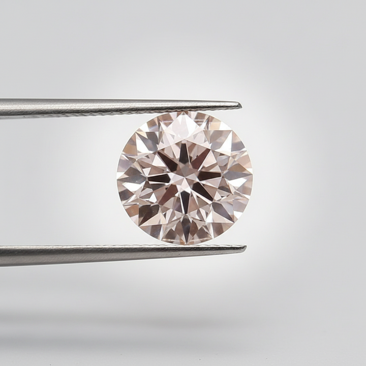 IGI Certified 3.04 Ct Fancy Intense Pink VS1 Round CVD Lab Grown Diamond