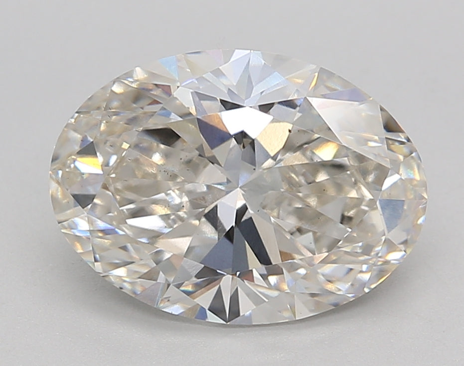 3.05 CT Oval Lab-Grown Diamond, G Color, VS2 Clarity, IGI Certified