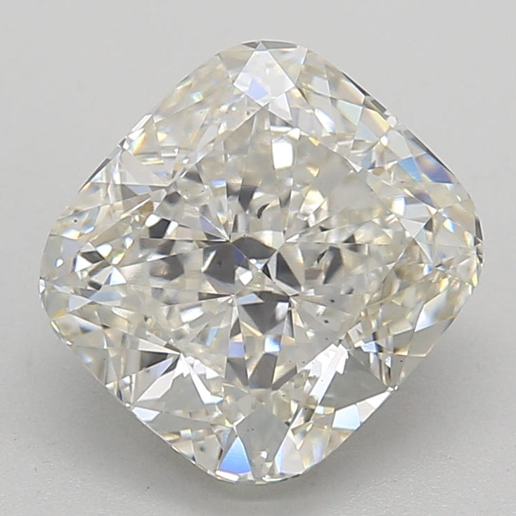 3.05 Carat Cushion Cut Lab Grown Diamond SI1 H